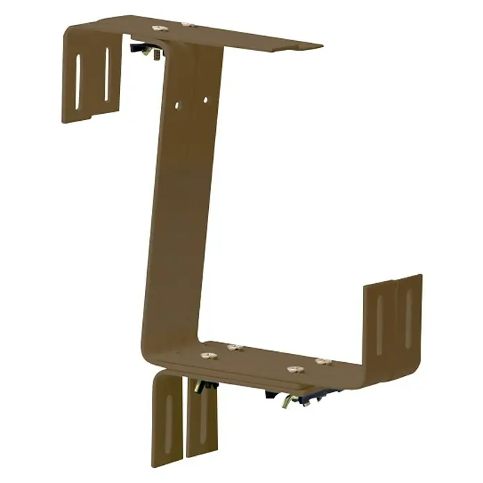 Windhager Blumenkastenhalter - 3-fach verstellbar, Braun, 2 Stk.