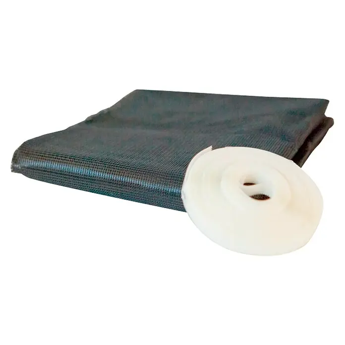 Windhager Insektenschutzgitter Standard - 100 x 130 cm, Anthrazit, Klettbefestigung