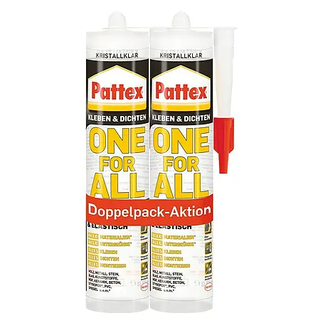 Pattex  Montagekleber One for All Crystal Duo