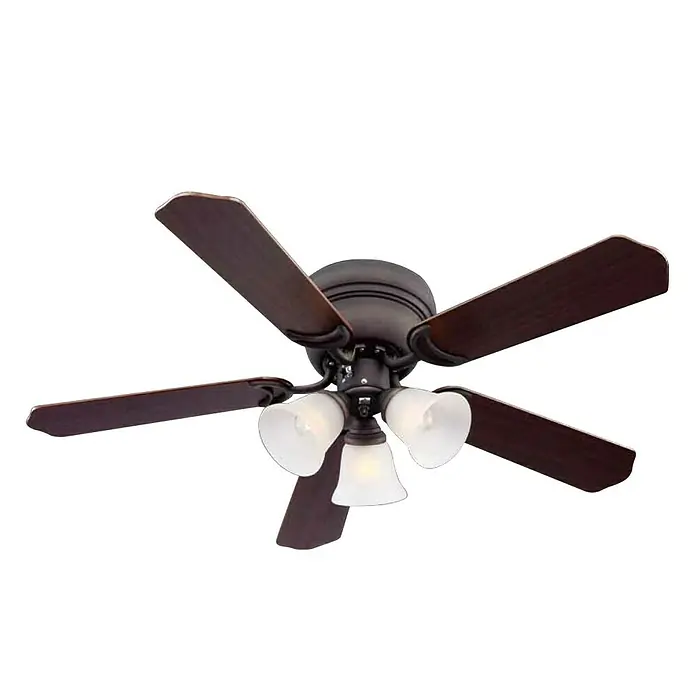 Proklima Stropni ventilator Ontario - 106 cm, Orah-trešnja, Maksimalna snaga: 60 W - Pogled sprijeda