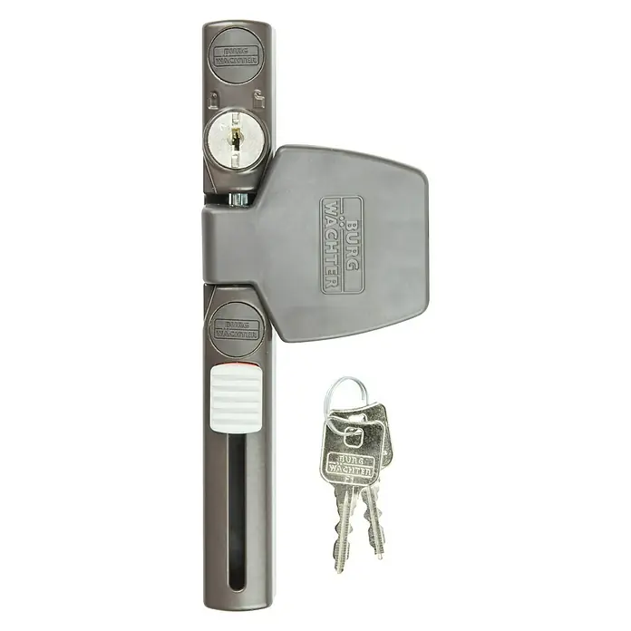 Burg-Wächter WinSafe Cierre de seguridad para ventanas WS 33 - Una hoja, Marrón - Vista frontal
