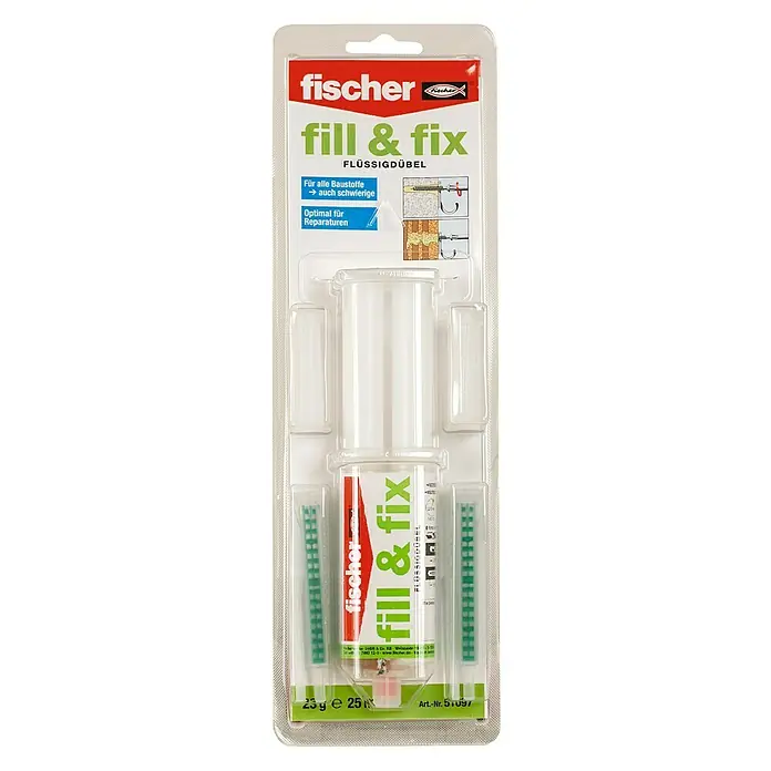 Fischer Flüssigdübel fill & fix - 25 ml - Vorderansicht