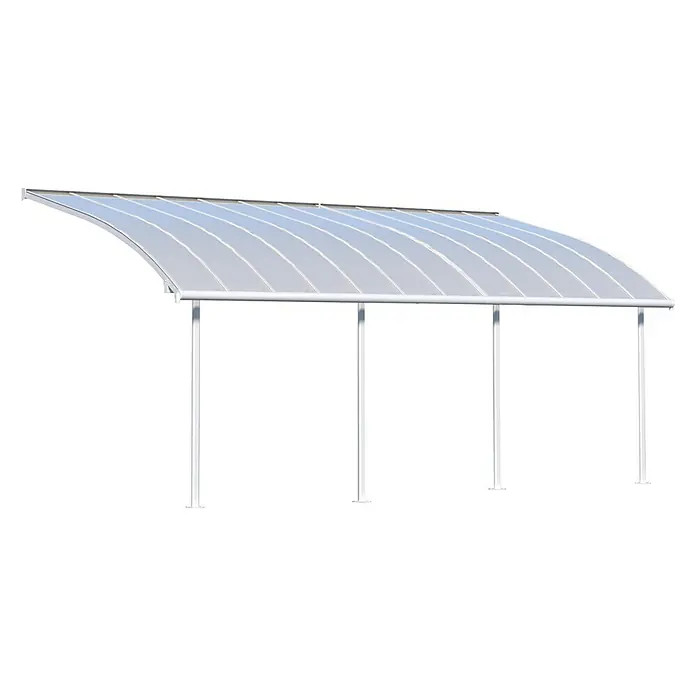 Palram – Canopia Terrassenüberdachung Joya - Tiefe: 3 m, B x H: 7,3 x 2,16 m, Verkehrsweiß