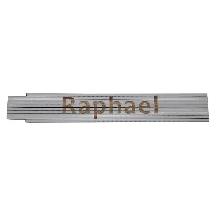 Heka Zollstock - Aufdruck: Raphael, Länge: 2 m, Weiß