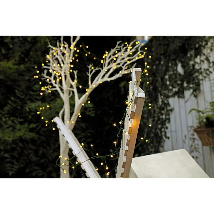 Tween Light Guirnalda luminosa LED - Para exterior, 200 luces, 8 m, Blanco cálido