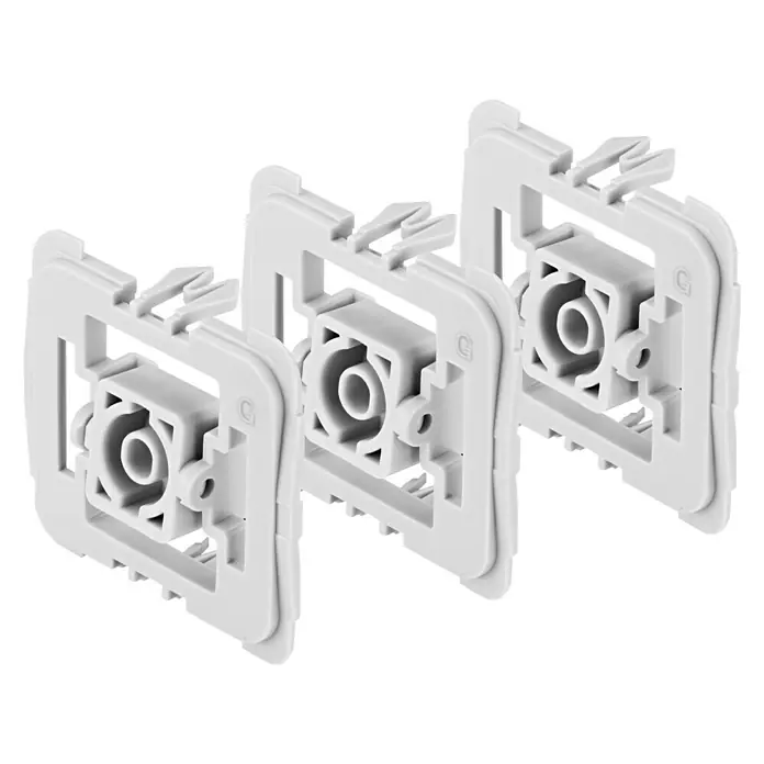 Bosch Smart Home Adapter-Set für Gira 55 - 3 Stk., Kunststoff, Unterputz - Rechte Seitenansicht