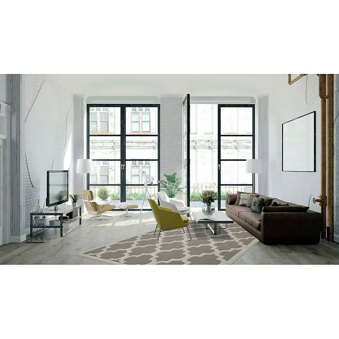 Kayoom Teppich Maroc 2087 - Silber, L x B: 230 x 160 cm, 100 % Polyester - Stimmungsaufnahme