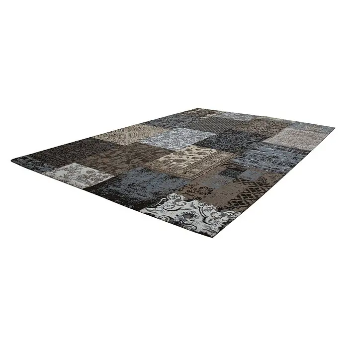 Kayoom Teppich Jacquard - Braun, L x B: 230 x 160 cm, 100 % Baumwolle - Ansicht von oben