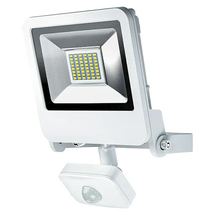 Ledvance LED-Strahler Endura Flood - Weiß, Sensor, 30 W, IP44 - Vorderansicht