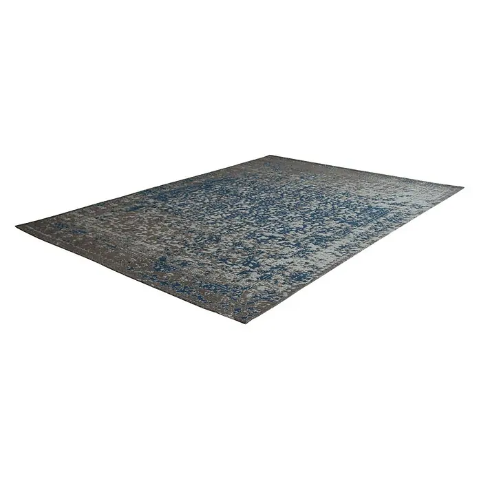 Kayoom Teppich Sunny 300 - Beige/Blau, 170 x 120 cm, 100% Polyester - Ansicht von oben