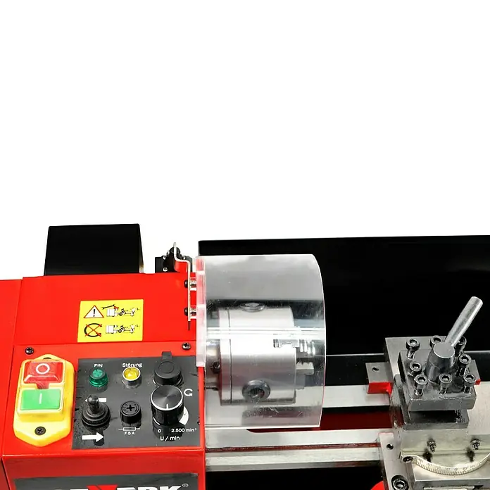Rotwerk Drehmaschine EDM 350 BL - Leistung: 500 W, Max. Aufnahmehöhe: 74 mm, Spindelkonus: MK3 - Vorderansicht