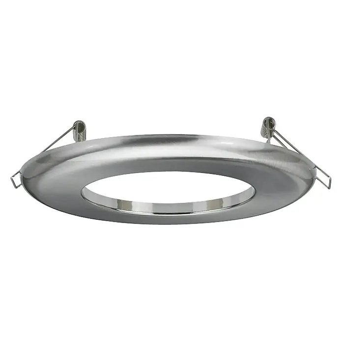 Paulmann Einbauadapter - Metall, Durchmesser: 130 mm, Eisen gebürstet - Vorderansicht