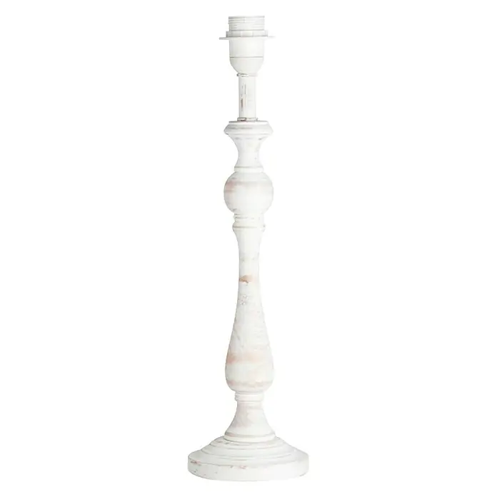 Home Sweet Home Lampvoet Step rond - 40 W, Kleur: Wit, Hoogte: 49 cm