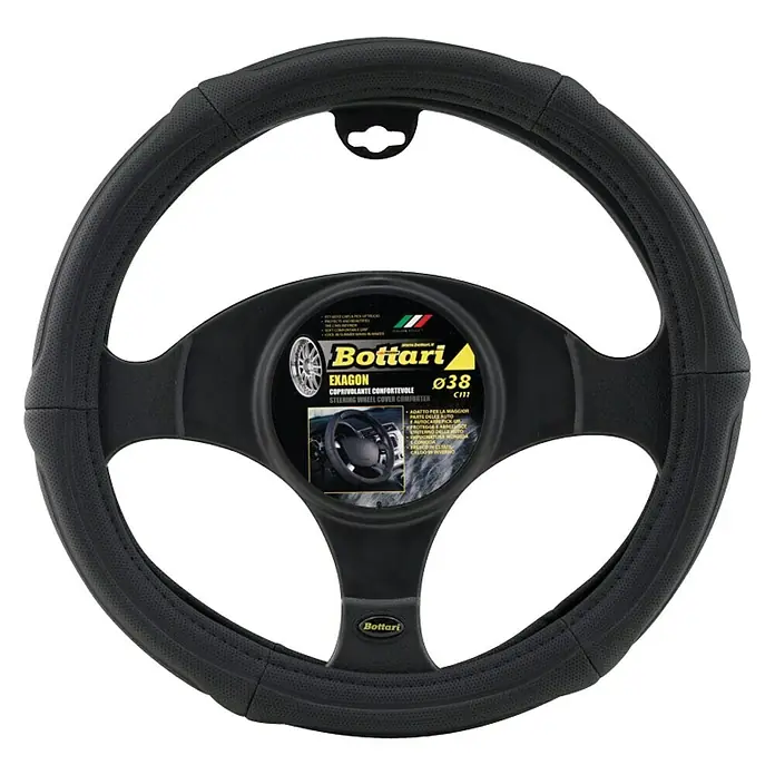 Funda para volante Exagon - Negro, Volantes Ø 37 - 38 cm