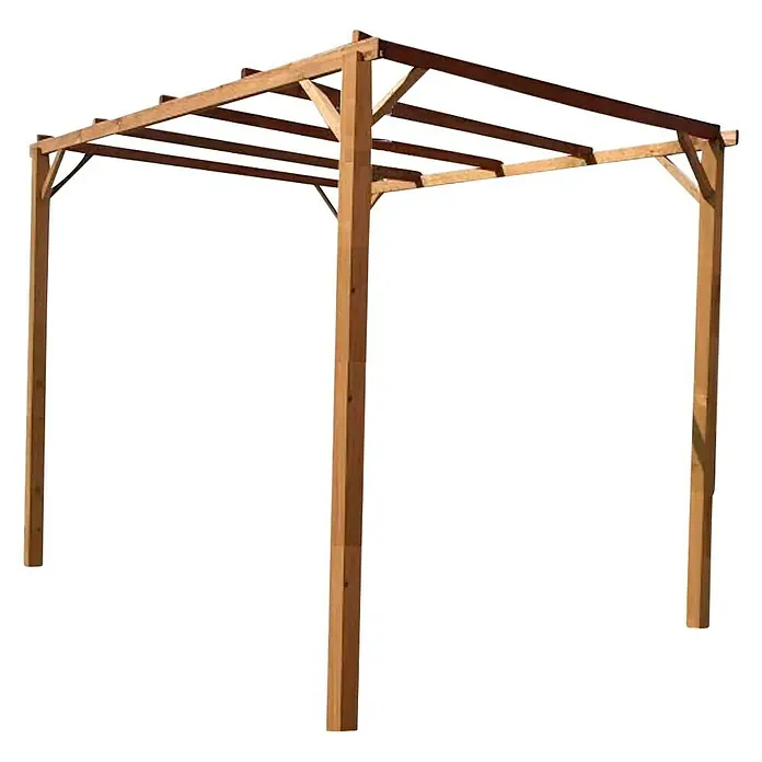 Pérgola Eco - L x An x Al: 300 x 300 x 250 cm, Natural