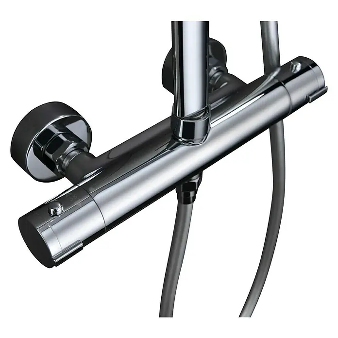 Imex Sistema de ducha Praga - Con grifo termostático, Número de tipos de chorro: 3 ud., Cromo