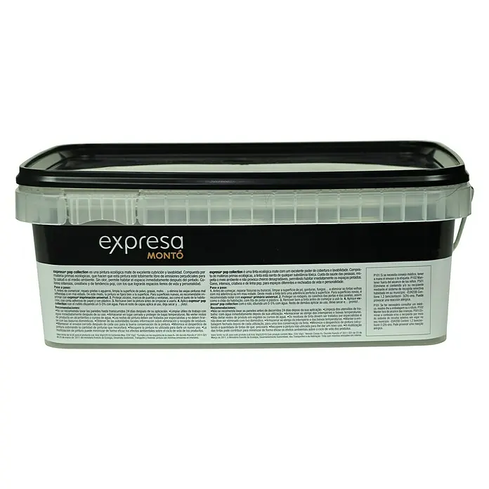 Montó Pop Pintura para paredes - Negro, 2,5 l, Mate