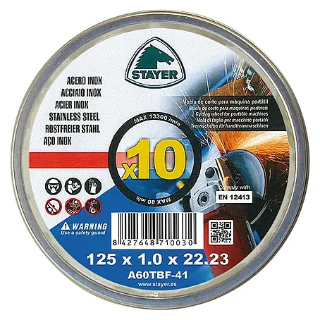 Stayer  Disco de corte para acero inoxidable