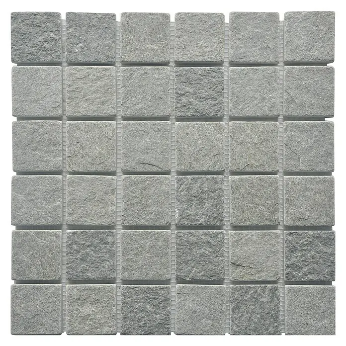 Baldosa de mosaico Calcuta - 30 x 30 cm, Pizarra, Gris
