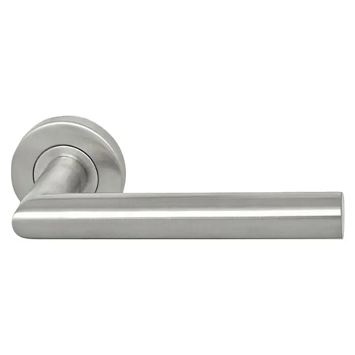 GDK Juego de manillas QDT-03 SS - Apto para: Puertas de madera, Tornillos ocultos