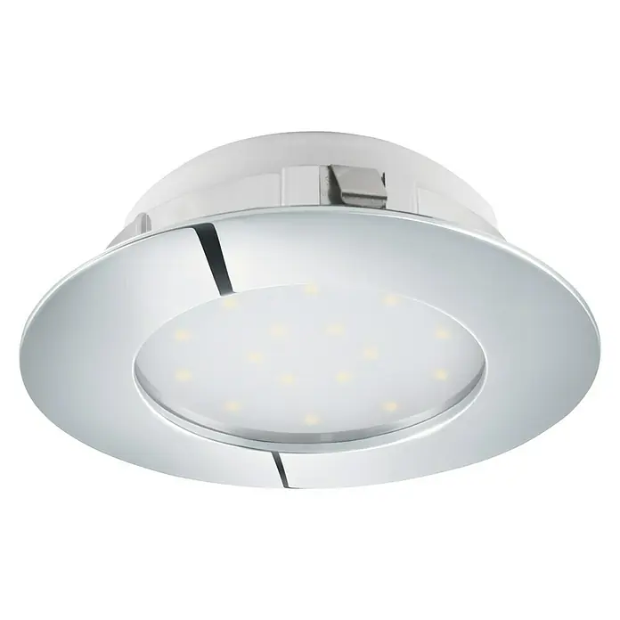 Eglo Downlight LED empotrable Pineda 95888 - 12 W, L x An x Al: 102 x 102 x 35 mm, Cromo, Blanco cálido