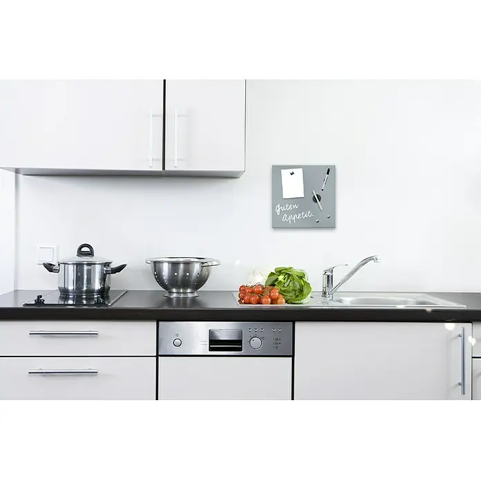 Memoboard - Grau, 30 x 30 cm - Stimmungsaufnahme