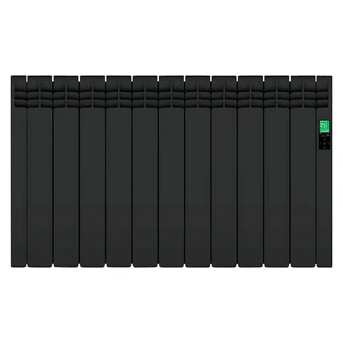 Rointe Emisor térmico de fluido Serie D - 1.210 W, Negro, L x An x Al: 9,7 x 99,2 x 58,5 cm - Vista superior