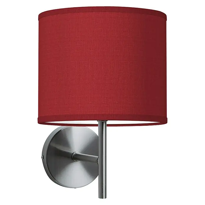 Home Sweet Home Lampenschirm Bling - Ø x H: 20 x 17 cm, Pompeian Red, Baumwolle, Rund - Vorderansicht