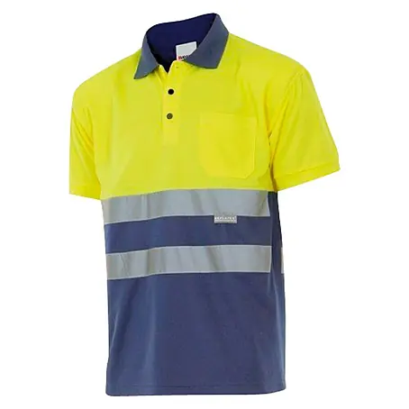 Velilla  Polo de alta visibilidad manga corta