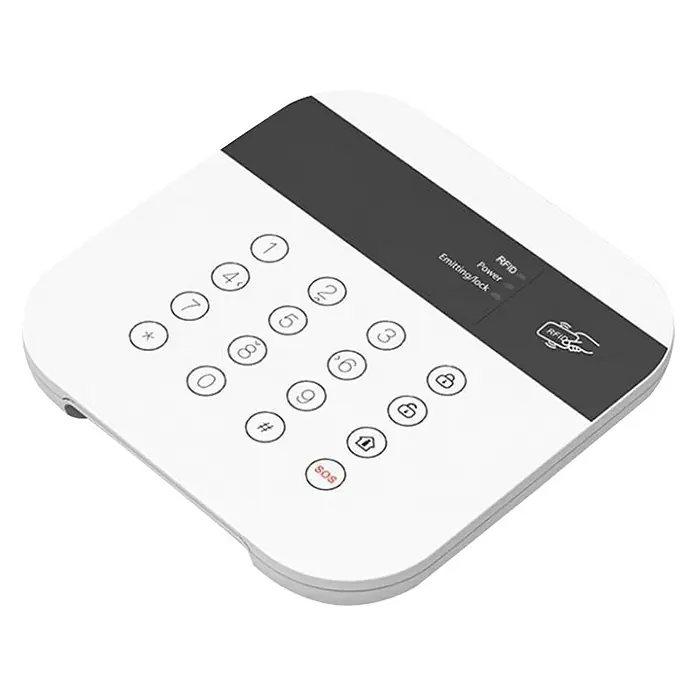 Safe2Home Alarmanlagen-Bedienelement SP110 - L x B x H: 2 x 14 x 14 cm, Passend für: Safe2Home Alarmanlage SP110/210 - Rechte Seitenansicht