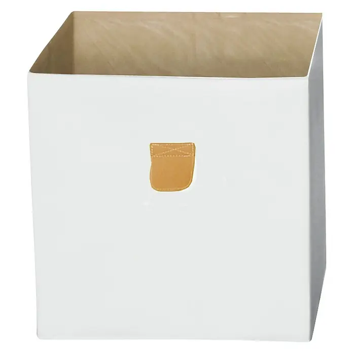 Phönix Aufbewahrungsbox Stor It - L x B x H: 34 x 34 x 34 cm, Polyester-Canvas, Weiß - Vorderansicht
