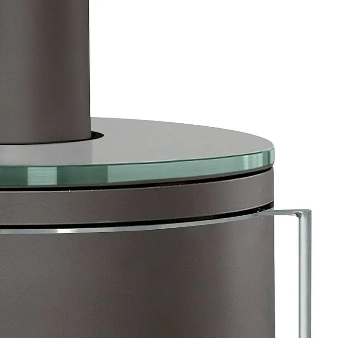 Justus Kaminofen Faro 2.0 - 6 kW, Raumheizvermögen: 124 m³, Material Abdeckung: Glas, Schwarz - Detailaufnahme