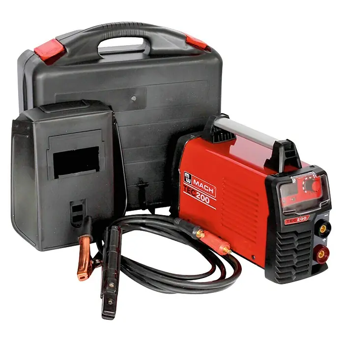 Equipo de soldadura Inverter TEC200 - Grosor de electrodo: 1,6 - 3,2 mm, Apto para: Acero inoxidable