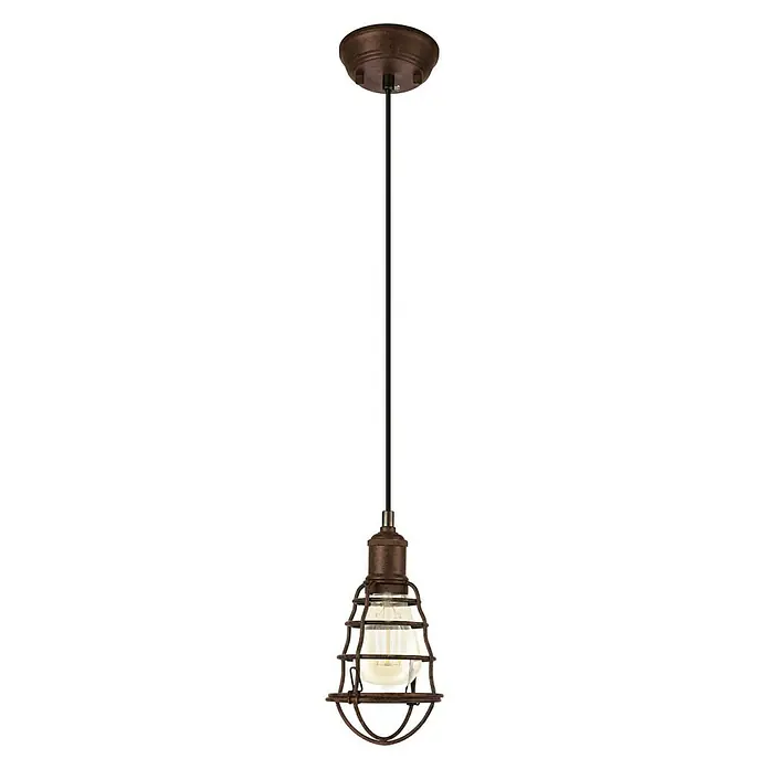 Eglo Lámpara colgante Seton - 60 W, L x An x Al: 13 x 13 x 110 cm, Cobre, E27