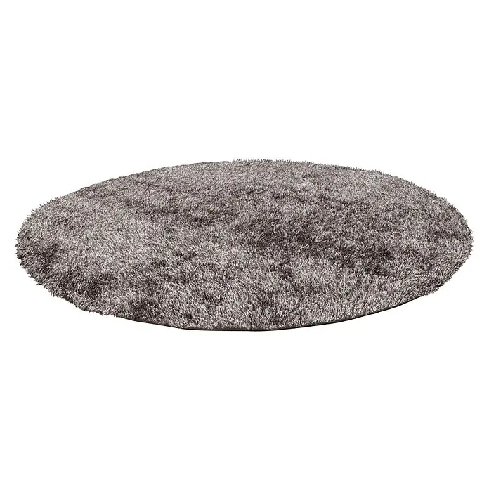 Kayoom Hochflorteppich Diamond - Champagner, Durchmesser: 120 cm, 100 % Polyester
