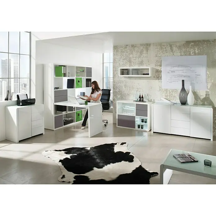 Phönix Atlanta Sideboard - L x B x H: 45 x 150,1 x 78,8 cm, Weiß - Stimmungsaufnahme