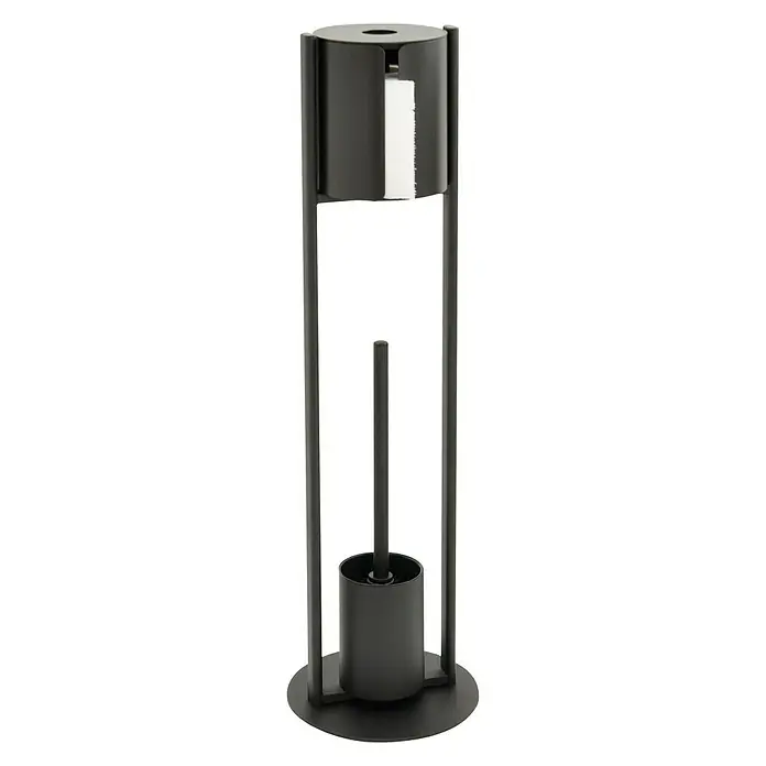 Camargue Stalak za WC četku i toaletni papir - Visina: 71,5 cm, Crne boje - test.
