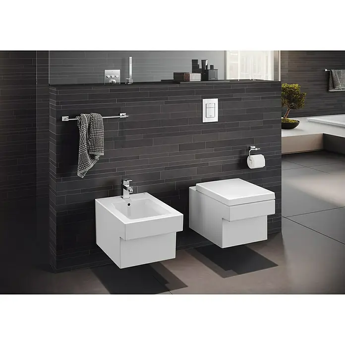 Grohe Essentials Cube Toallero de baño - Ancho: 55,8 cm, Cromo, Brillante