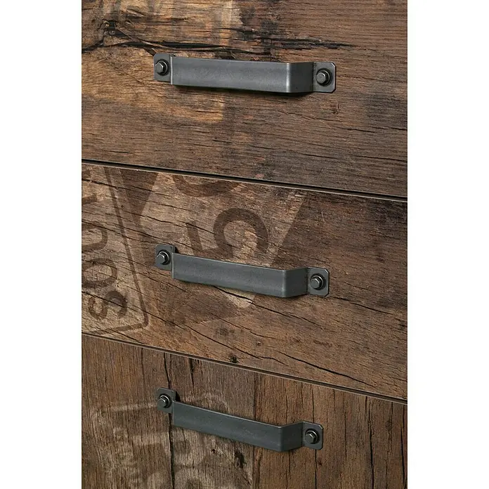 Schildmeyer Milan Hochschrank - 40,5 x 32 x 164 cm, Panamaeiche - Detailaufnahme