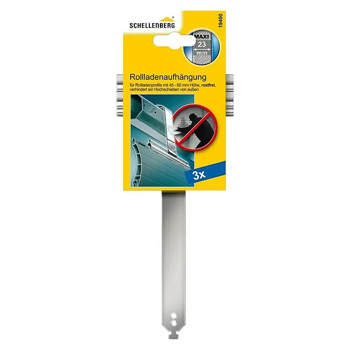 Schellenberg Rollladenaufhängung Maxi - Gurtbreite: 18 mm - 23 mm - Vorderansicht