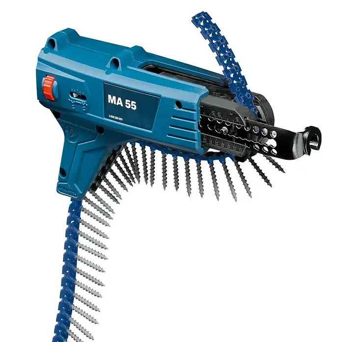 Bosch Professional Magazinvorsatz MA 55 - Maße Schrauben: Max. 6 mm - Rechte Seitenansicht