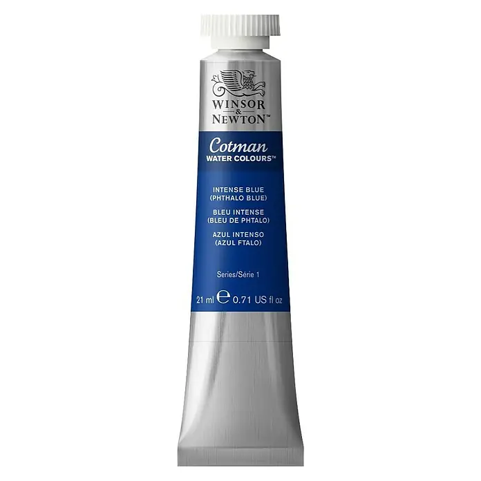 Winsor & Newton Cotman Akvarel boja - Phtalo plave boje, 21 ml, Tuba - Pogled sprijeda