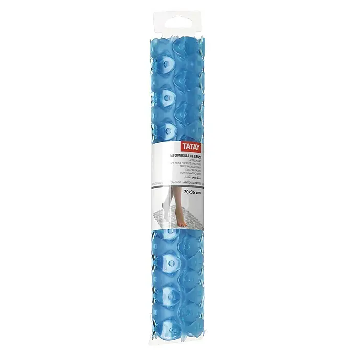 Tatay Alfombra antideslizante - 36 x 70 cm, Azul
