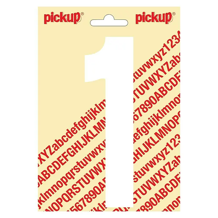 Pickup Naljepnica - Motiv: 1, Bijele boje, Visina: 150 mm