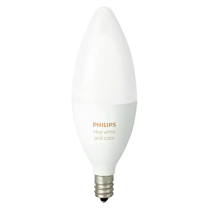 Philips Hue Bombilla LED RGB - 6,5 W, E14, RGBW, Temperatura de color ajustable, 1 ud.