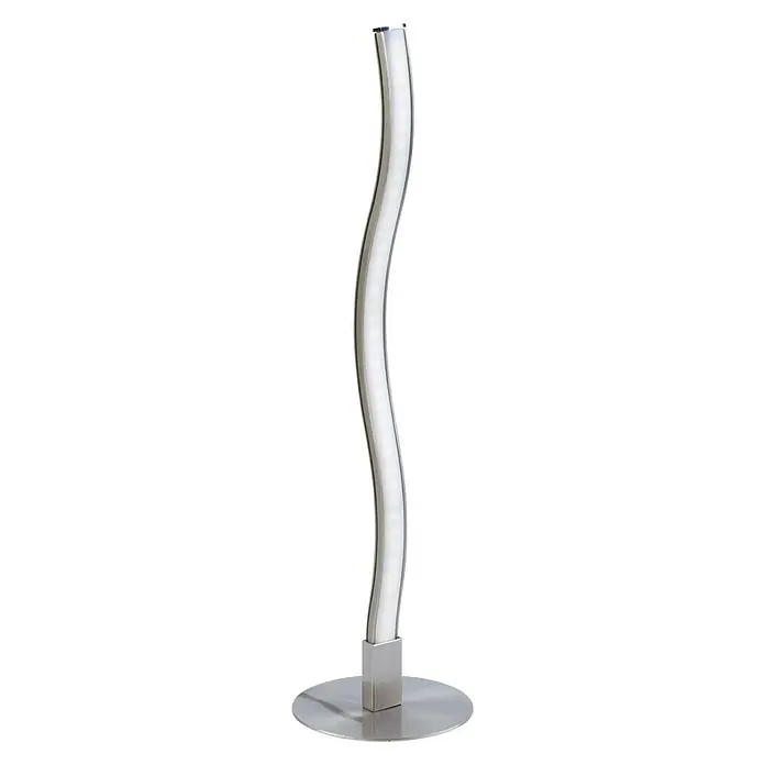 Lámpara de sobremesa LED Lania - 6 W, L x An x Al: 5 x 10 x 50 cm, Níquel, Blanco neutro