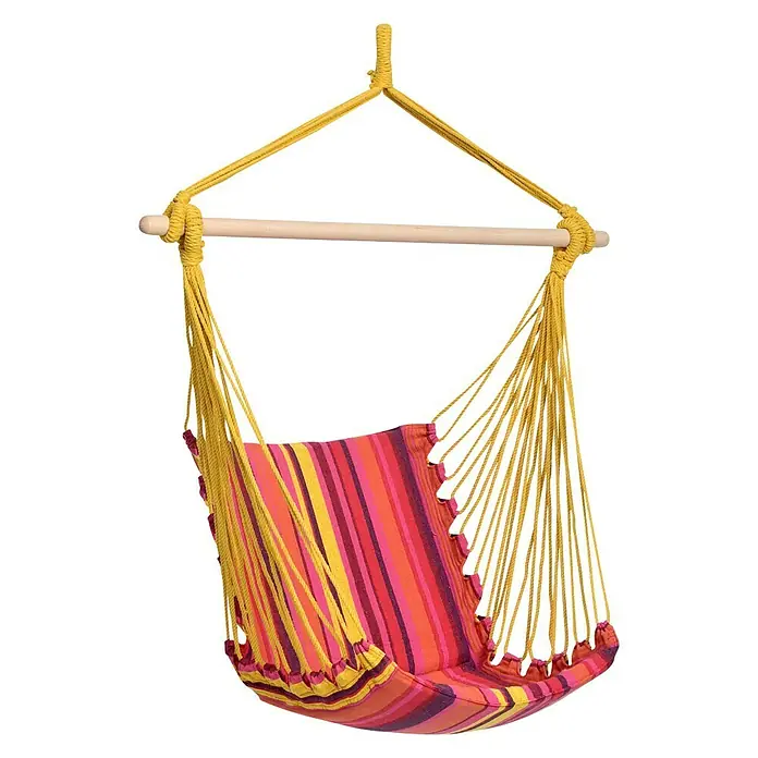 Amazonas Hängesessel Belize vulcano - 104 x 56 cm, Rot/Orange/Gelb - Diagonale Ansicht