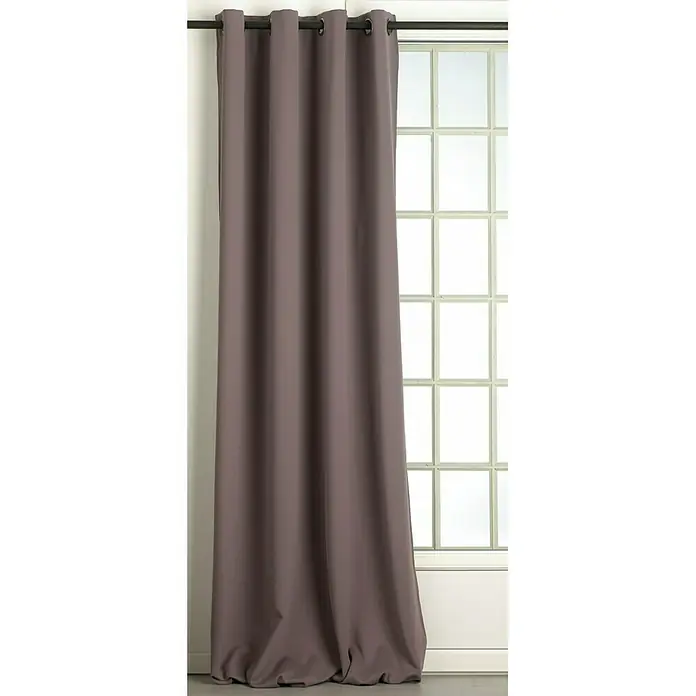 Cortina con ollaos opaca - 140 x 240 cm, 100% poliéster, Gris