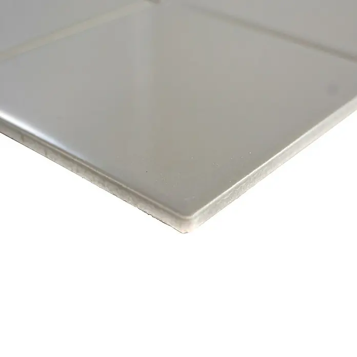Mosaikfliese Quadrat Uni CQ 140 - 29,8 x 29,8 cm, Beige/Braun, Glänzend - Detailaufnahme