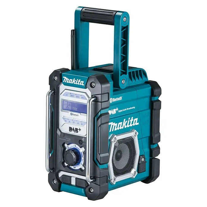 Makita Akku-Baustellenradio DMR112 - Frequenz: 174.928 - 239.200 MHz (DAB/DAB+) - Vorderansicht